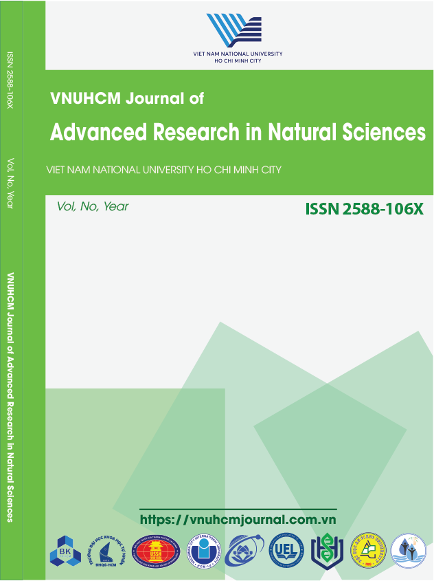 VNUHCM Journal of Advanced Research in Natural Sciences Cover